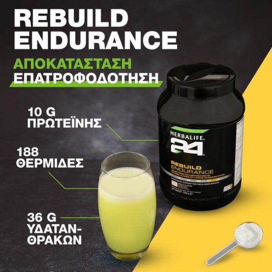 Rebuild Endurance Πρωτεϊνούχο Ρόφημα Αποκατάστασης με Γεύση Βανίλια 1000g